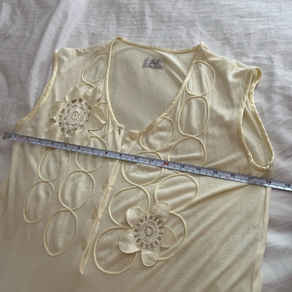 Vintage Gruppo La Perla Nightgown Butter Yellow Womens Medium Dress Floral - Picture 4 of 5